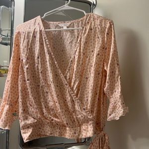 Lauren Conrad tie front blouse